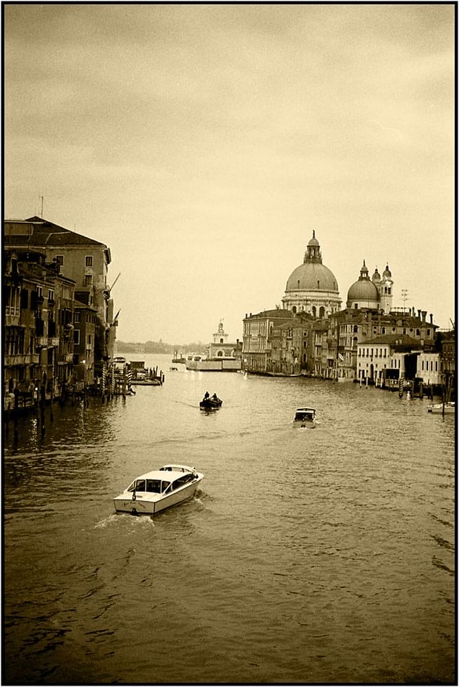 Venice in B&W film.